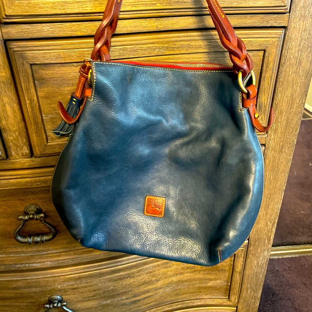 Dooney & Bourke Florentine  leather Blue hobo bag